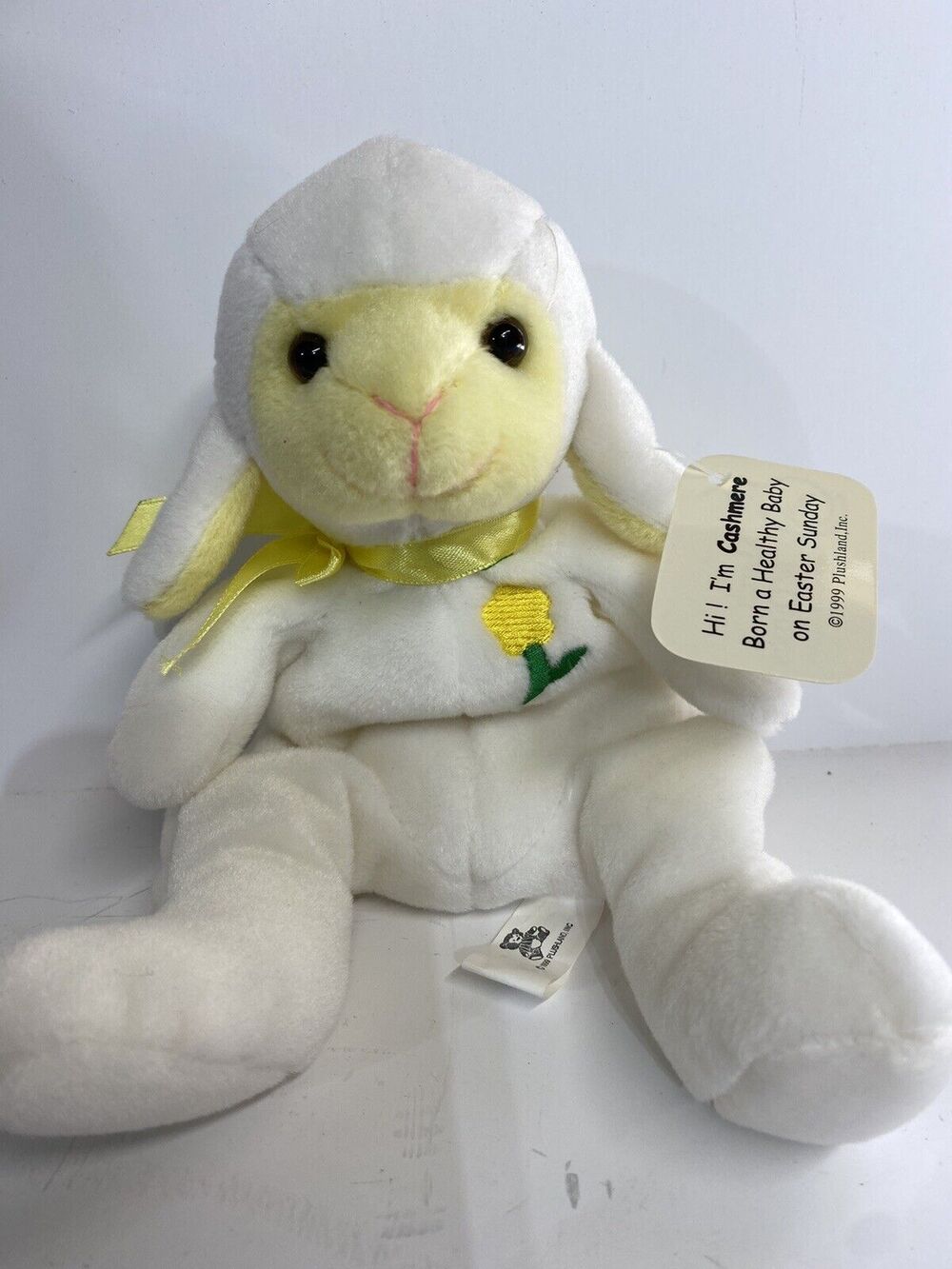 Plushland Lamb Plush “Cashmere” Stuffed Animal March of Dimes Baby Easter 1999